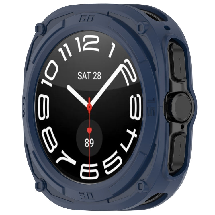 For Samsung Galaxy Watch Ultra 47mm Armored TPU Watch Protective Case(Blue) - free shipping - PMC Jewellery - Order now!