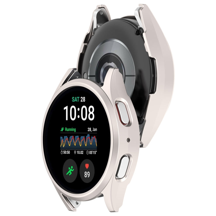 For Sansung Galaxy Watch 7 40mm Half Pack Hollow PC Watch Protective Case(Starlight) - Watch Cases by PMC TechLife | Online Shopping South Africa | PMC TechLife | Buy Now Pay Later Mobicred