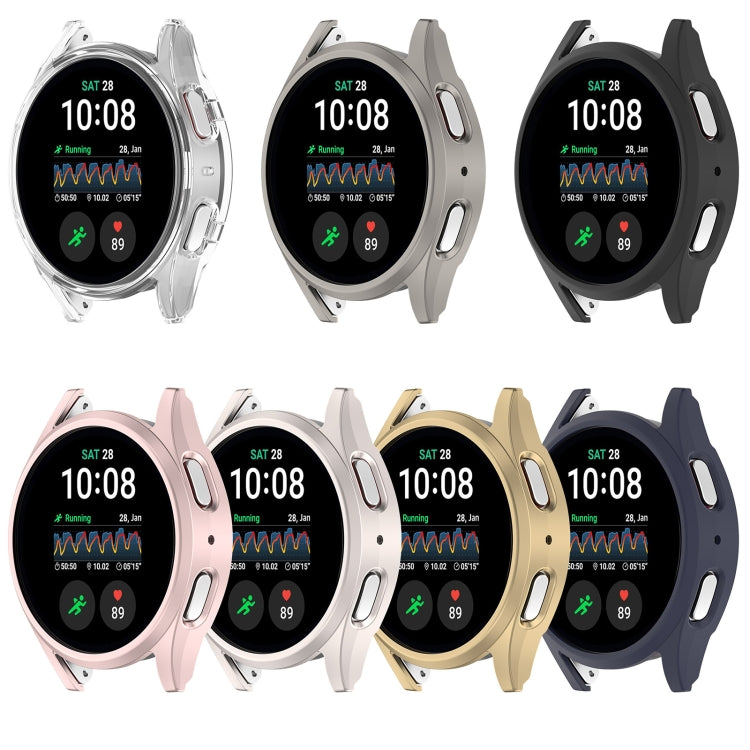 For Sansung Galaxy Watch 7 44mm Half Pack Hollow PC Watch Protective Case(Rose Pink) - Watch Cases by PMC TechLife | Online Shopping South Africa | PMC TechLife | Buy Now Pay Later Mobicred