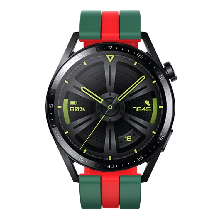 For Amazfit Active 20mm Two-Color Sports Silicone Watch Band(Black+Grey) - free shipping - PMC TechLife - Order now!