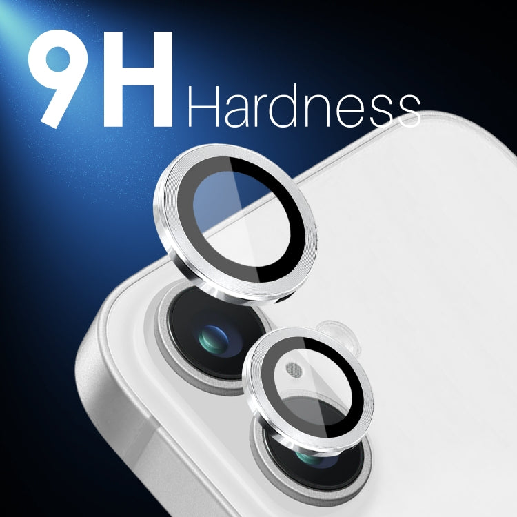 For iPhone 16 / 16 Plus NORTHJO 2 Sets 4pcs Camera Lens Protector Cover Metal Ring Film(Silver) - iPhone 16 Plus Tempered Glass by NORTHJO | Online Shopping South Africa | PMC TechLife | Buy Now Pay Later Mobicred