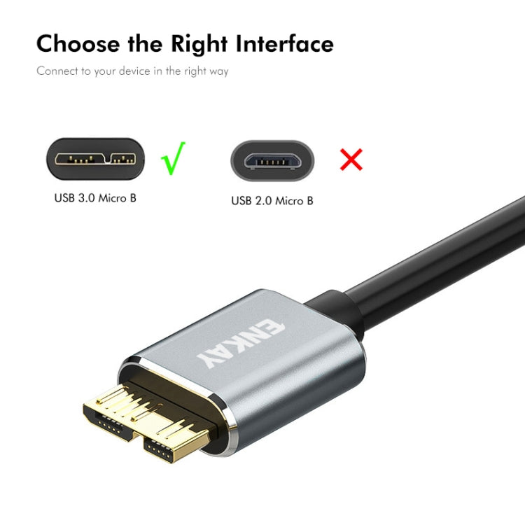 ENKAY USB 3.1 Type-C to USB 3.0 Micro B 10Gbps Data Camera Hard Drive Cable, Length:1.5m - Others by ENKAY | Online Shopping South Africa | PMC TechLife | Buy Now Pay Later Mobicred