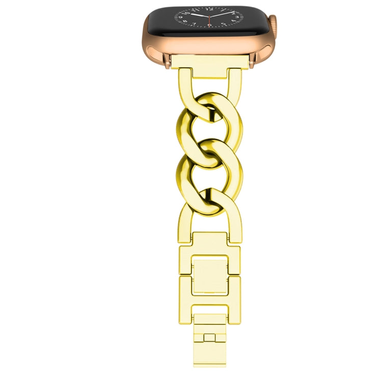 For Apple Watch Ultra 49mm Quick-Release Metal Chain Watch Band(Gold) - free shipping - PMC TechLife - Order now!