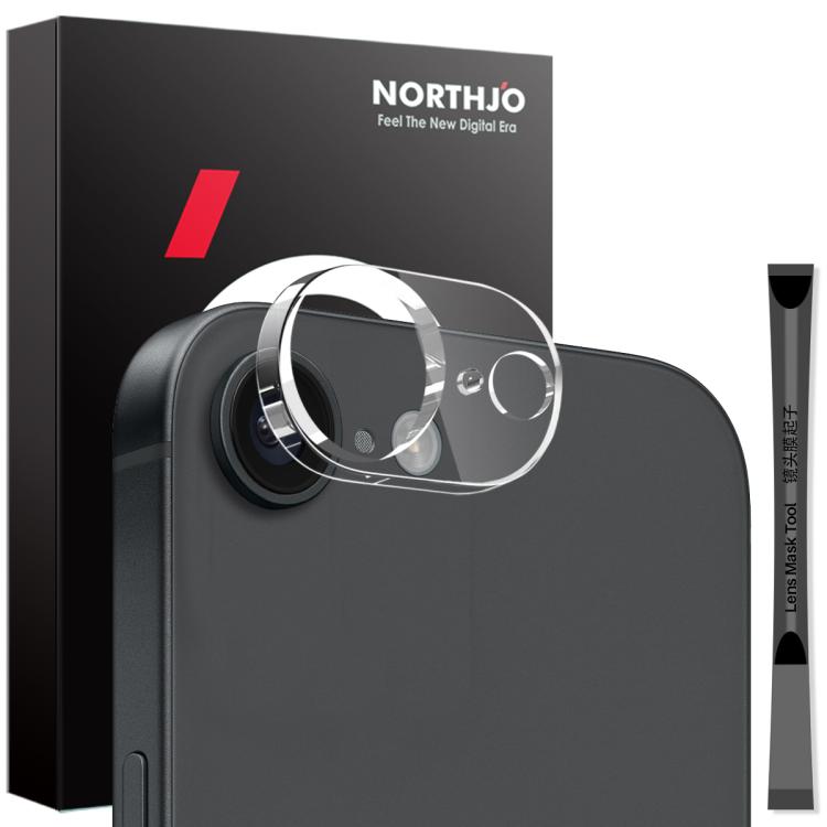 For iPhone 16e NORTHJO Camera Lens Protector 3D HD Tempered Glass Film(Clear) - iPhone 16e Tempered Glass by NORTHJO | Online Shopping South Africa | PMC TechLife | Buy Now Pay Later Mobicred