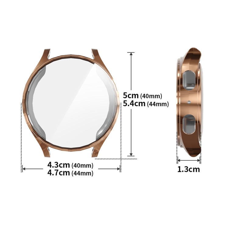 For Samsung Galaxy Watch7 44mm ENKAY Hat-Prince Full Coverage Electroplated Soft TPU Case with Screen Protection(Black) - free shipping - PMc TechLife - Order now!