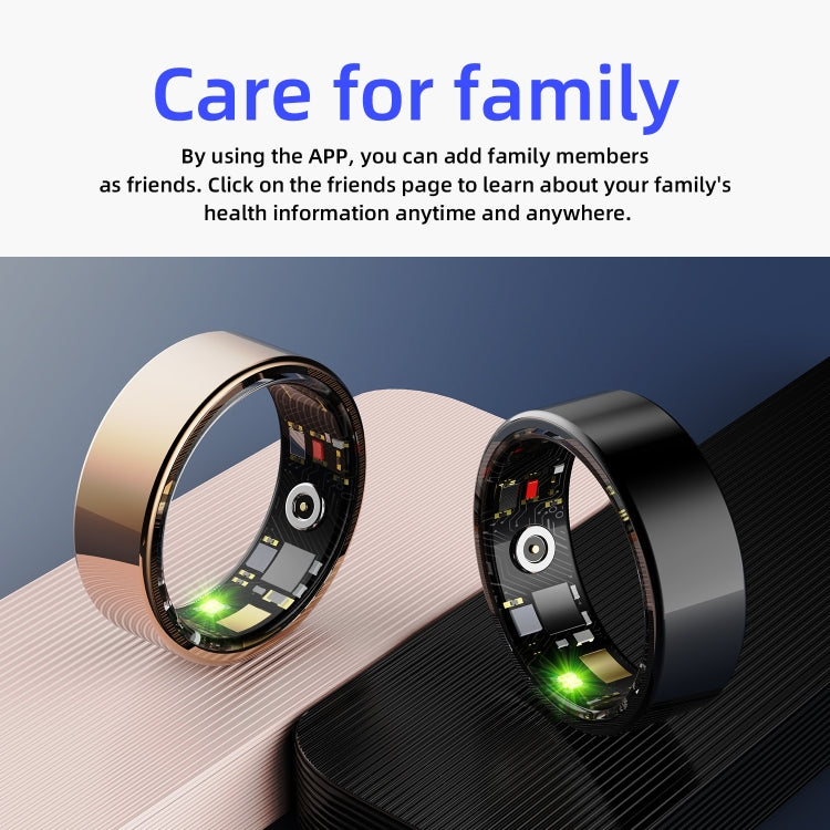 R11M SIZE 12 Smart Ring, Support Heart Rate / Blood Oxygen / Sleep / Multiple Sports Modes(Black) - Smart Rings / Smart Telephones by PMC TechLife | Online Shopping South Africa | PMC TechLife | Buy Now Pay Later Mobicred