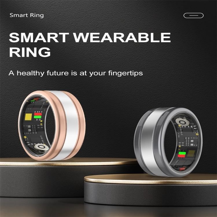 R18 SIZE 8 Smart Ring, Support Heart Rate / Blood Oxygen / Sleep / Multiple Sports Modes(Gold) - Smart Rings / Smart Telephones by PMC TechLife | Online Shopping South Africa | PMC TechLife | Buy Now Pay Later Mobicred
