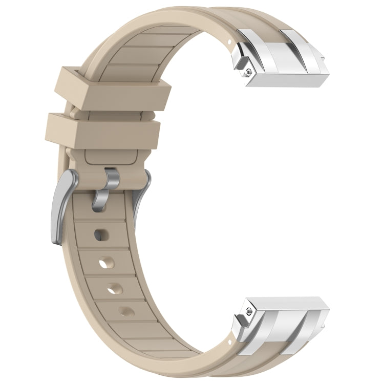 For Amazfit Active 20mm Quick Release Silver Buckle Royal Silicone Watch Band(Starlight) - free shipping - PMC TechLife - Order now!