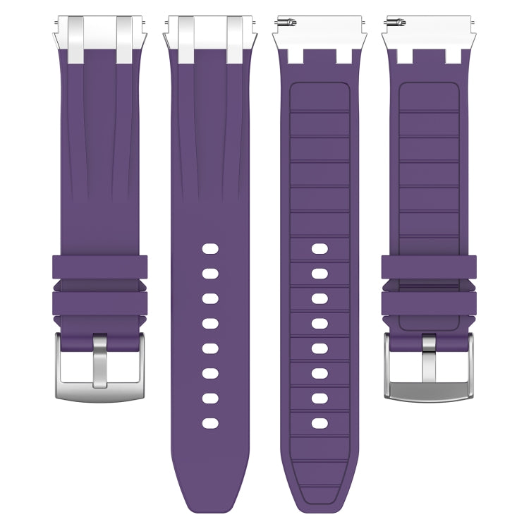 For Amazfit GTS 2 Mini 20mm Quick Release Silver Buckle Royal Silicone Watch Band(Purple) - free shipping - PMC TechLife - Order now!