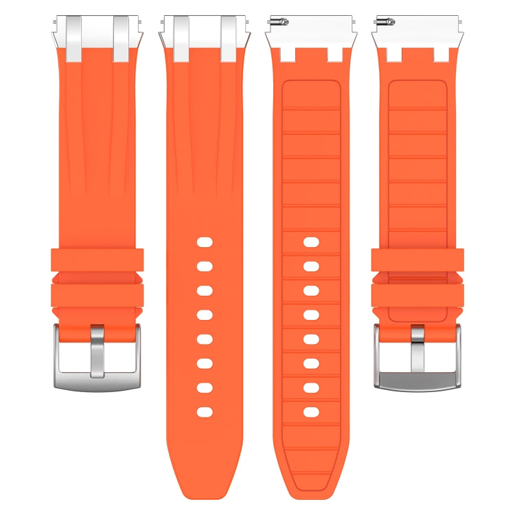 For Amazfit Pop Pro 20mm Quick Release Silver Buckle Royal Silicone Watch Band(Orange) - free shipping - PMC TechLife - Order now!