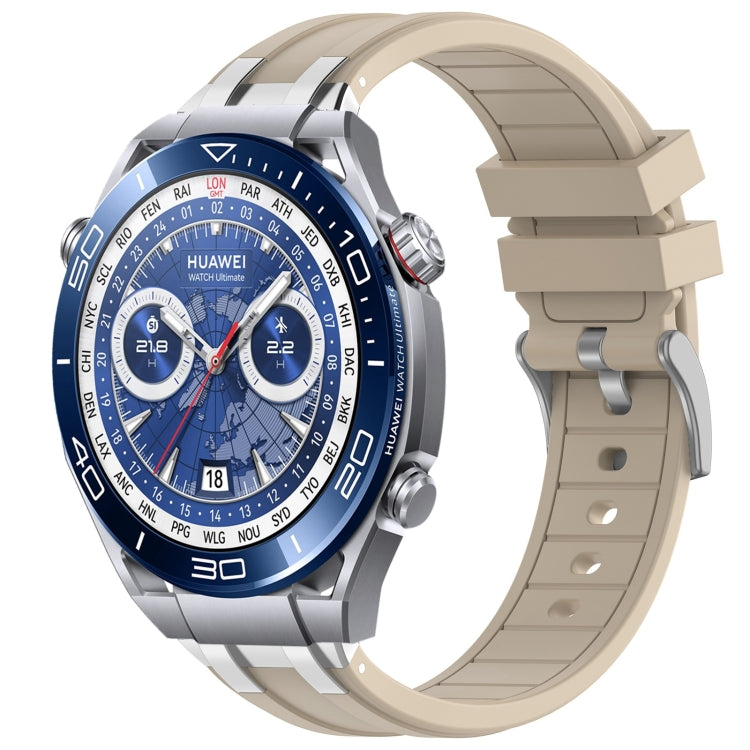 For Huawei Watch Ultimate 22mm Quick Release Silver Buckle Royal Silicone Watch Band(Starlight) - free shipping - PMC TechLife - Order now!