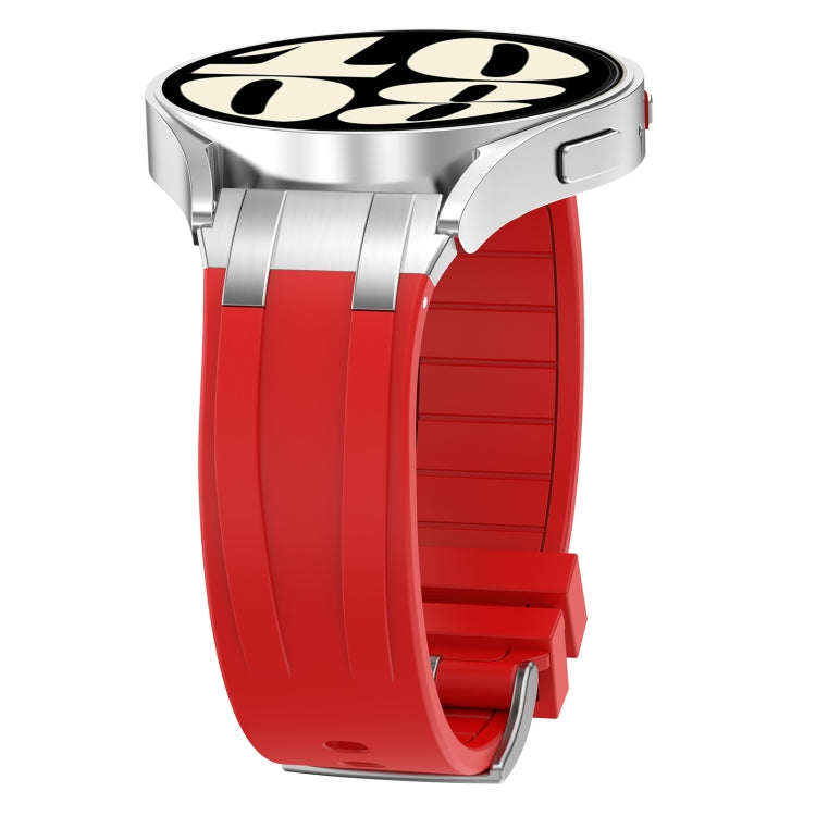 For Honor Magic Watch 22mm Quick Release Silver Buckle Royal Silicone Watch Band(Red) - free shipping - PMC TechLife - Order now!