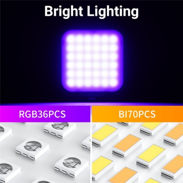 D02 Magnetic Adsorption Pocket RGB Video Lamp Mini LED Fill Light for Live Broadcast - Selfie Light by PMC TechLife | Online Shopping South Africa | PMC TechLife | Buy Now Pay Later Mobicred