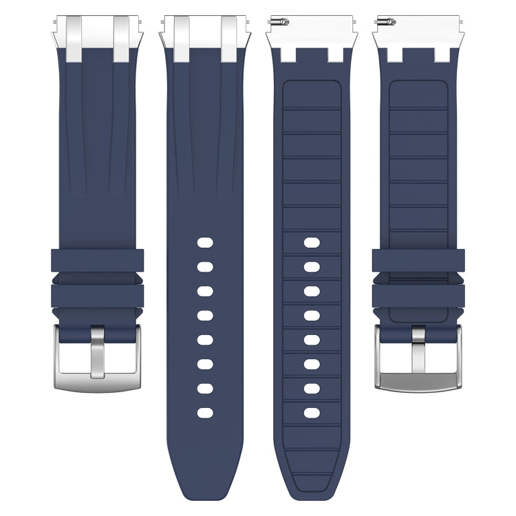 For Garmin Forerunner 265 22mm Quick Release Silver Buckle Royal Silicone Watch Band(Navy Blue) - free shipping - PMC TechLife - Order now!