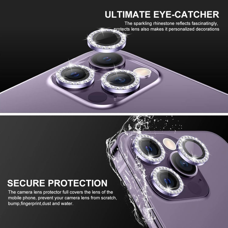 For iPhone 16 / 16 Plus ENKAY AR Anti-reflection Individual Diamond Ring Camera Lens Glass Full Film(Golden) - iPhone 16 Plus Tempered Glass by ENKAY | Online Shopping South Africa | PMC Jewellery | Buy Now Pay Later Mobicred