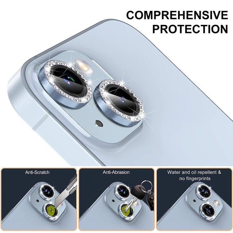 For iPhone 16 / 16 Plus ENKAY AR Anti-reflection Individual Diamond Ring Camera Lens Glass Full Film(Golden) - iPhone 16 Plus Tempered Glass by ENKAY | Online Shopping South Africa | PMC Jewellery | Buy Now Pay Later Mobicred