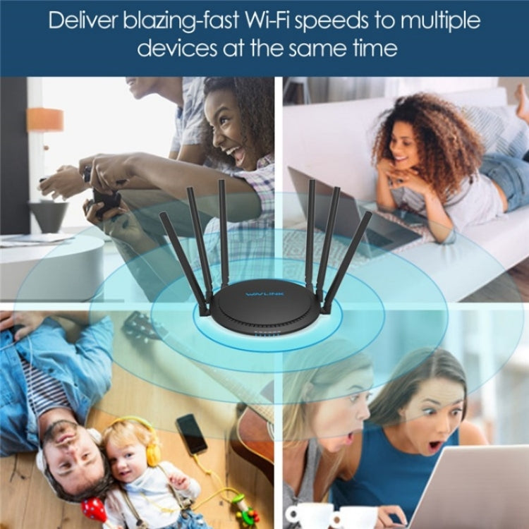 WAVLINK WN531A6 Dual Band Wireless Repeater AC2100 Gigabit Ethernet Port WiFi Router, Plug:US Plug - Wireless Routers by WAVLINK | Online Shopping South Africa | PMC Jewellery | Buy Now Pay Later Mobicred