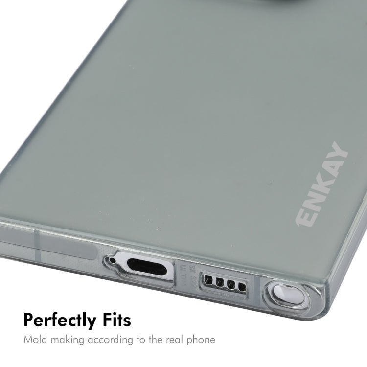 For Samsung Galaxy S24 Ultra 5G ENKAY Hat-Prince Translucent Matte TPU Soft Phone Case(Grey) - Galaxy S24 Ultra 5G Cases by ENKAY | Online Shopping South Africa | PMC Jewellery | Buy Now Pay Later Mobicred