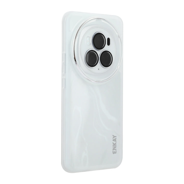 For Honor Magic6 Pro ENKAY Hat-Prince Translucent Matte TPU Phone Case with Lens Film(White) - Honor Cases by ENKAY | Online Shopping South Africa | PMC Jewellery | Buy Now Pay Later Mobicred