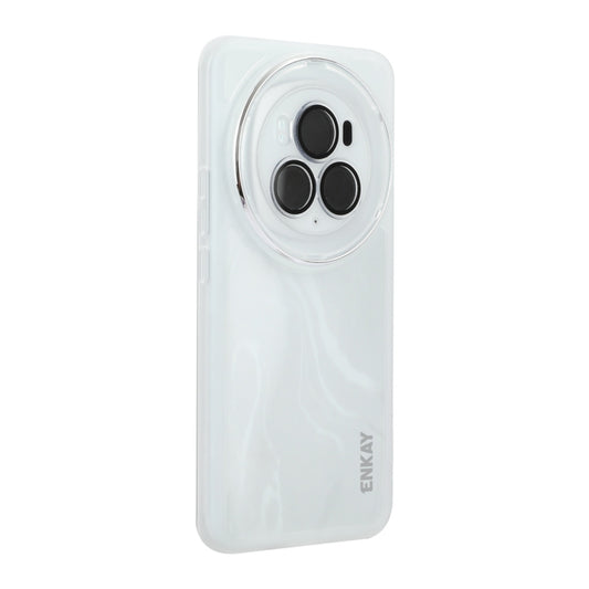 For Honor Magic6 ENKAY Hat-Prince Translucent Matte TPU Phone Case with Lens Film(White) - Honor Cases by ENKAY | Online Shopping South Africa | PMC Jewellery | Buy Now Pay Later Mobicred