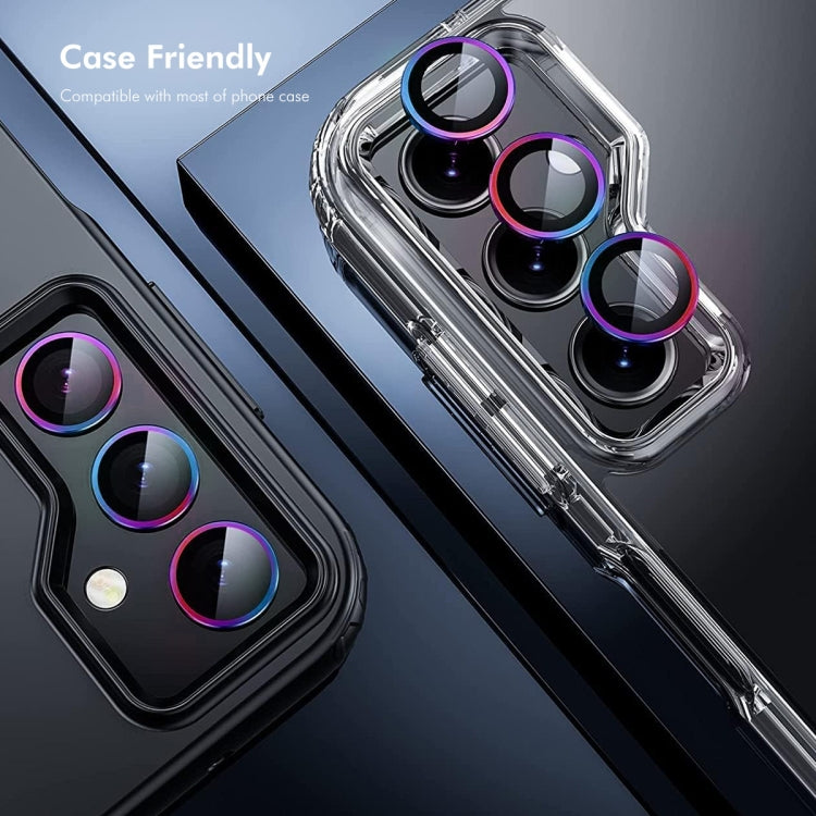 For OPPO Reno12 Global ENKAY Hat-Prince 9H Rear Camera Lens Aluminium Alloy Tempered Glass Film(Light Purple) - Reno12 Tempered Glass by ENKAY | Online Shopping South Africa | PMC Jewellery | Buy Now Pay Later Mobicred