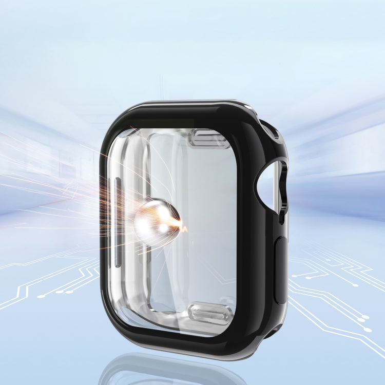 For Apple Watch Series 10 46mm Full Coverage TPU Electroplated Watch Case(Pink) - Watch Cases by PMC TechLife | Online Shopping South Africa | PMC TechLife | Buy Now Pay Later Mobicred