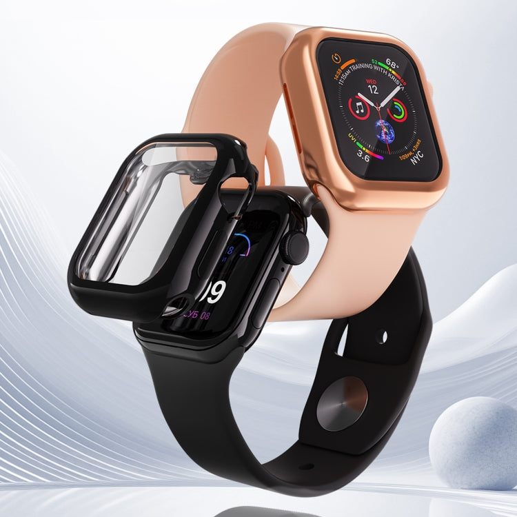 For Apple Watch Series 10 46mm Full Coverage TPU Electroplated Watch Case(Pink) - Watch Cases by PMC TechLife | Online Shopping South Africa | PMC TechLife | Buy Now Pay Later Mobicred