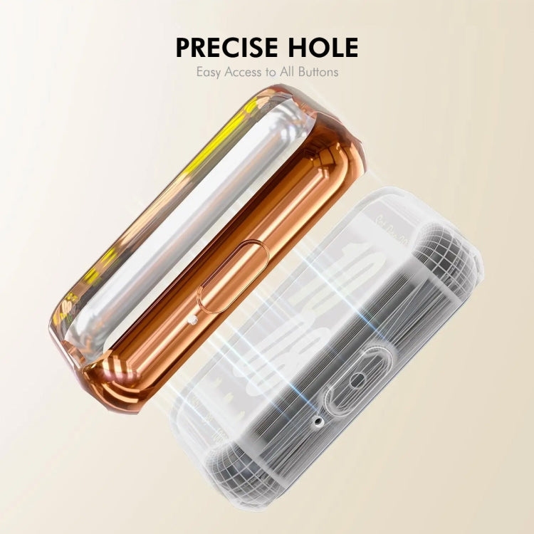 For Samsung Galaxy Fit3 ENKAY Hat-Prince Full Coverage Electroplated Soft TPU Case with Screen Protection(Silver) - free shipping - PMc TechLife - Order now!