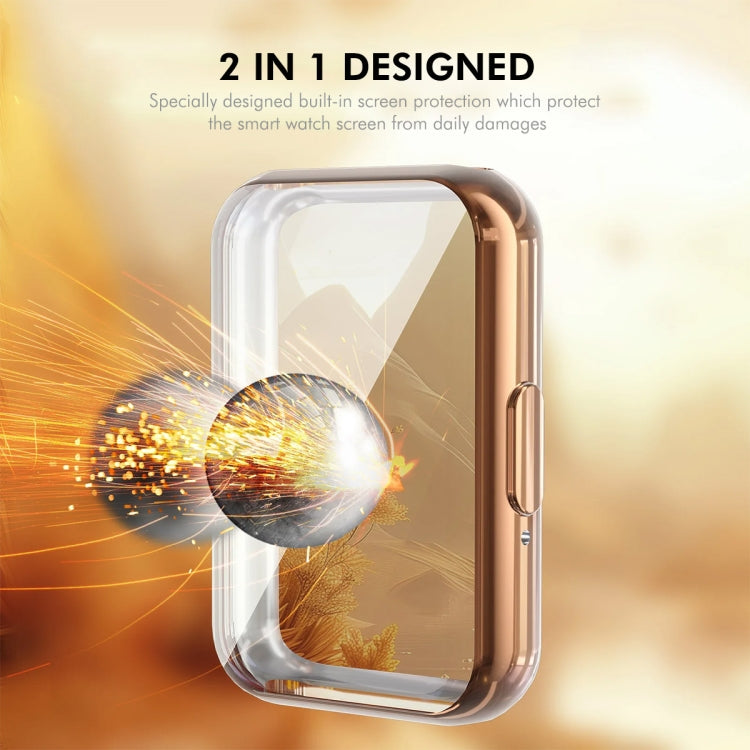 For Samsung Galaxy Fit3 ENKAY Hat-Prince Full Coverage Electroplated Soft TPU Case with Screen Protection(Navy Blue) - free shipping - PMc TechLife - Order now!