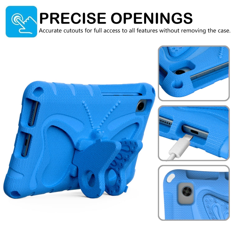 For Lenovo Tab M8 TB-8505F 8.0 / TB-8705N Butterfly Bracket EVA Shockproof Tablet Case(Blue) - Lenovo by PMC TechLife | Online Shopping South Africa | PMC TechLife | Buy Now Pay Later Mobicred