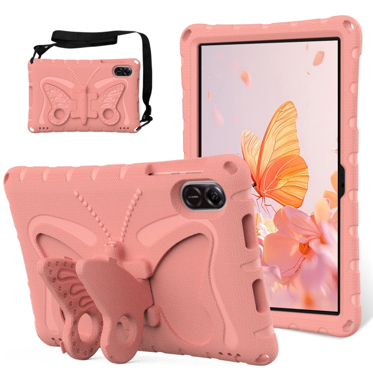 For Honor Pad X9 Butterfly Bracket EVA Shockproof Tablet Case(Pink Orange) - Honor by PMC TechLife | Online Shopping South Africa | PMC TechLife | Buy Now Pay Later Mobicred