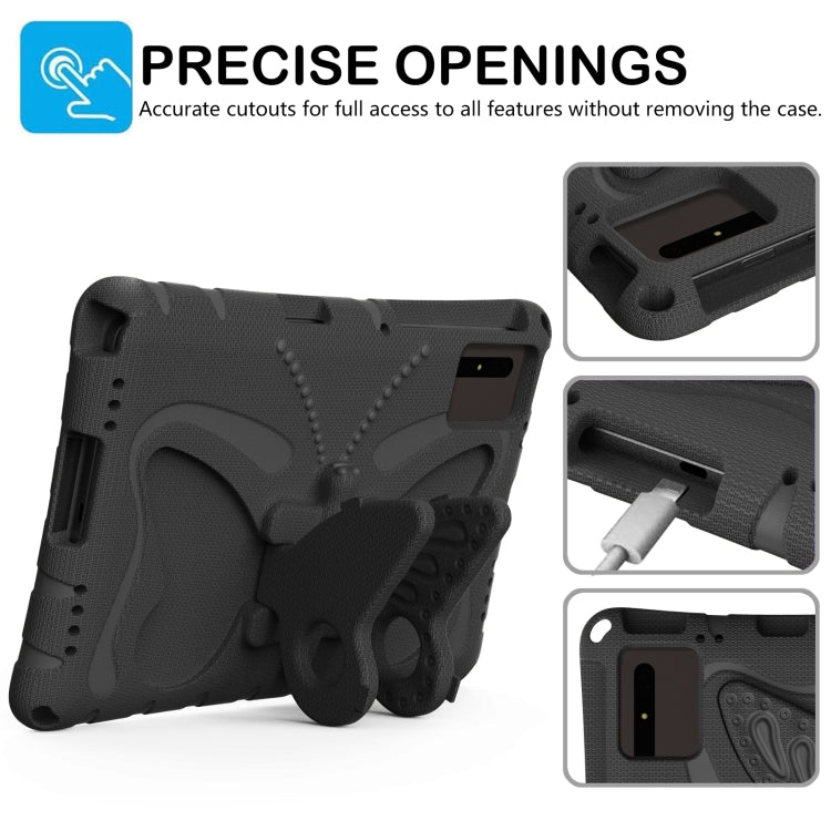 For Honor Tablet V7 11 2021 Butterfly Bracket EVA Shockproof Tablet Case(Black) - Honor by PMC TechLife | Online Shopping South Africa | PMC TechLife | Buy Now Pay Later Mobicred