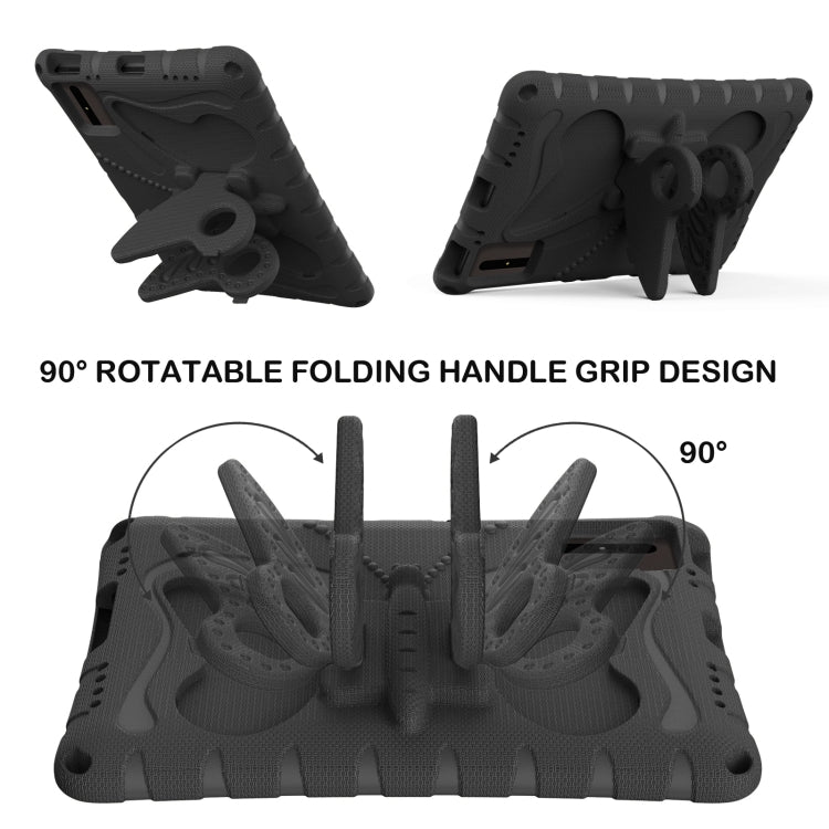 For Huawei MatePad SE 11 2024 Butterfly Bracket EVA Shockproof Tablet Case(Black) - Huawei by PMC TechLife | Online Shopping South Africa | PMC TechLife | Buy Now Pay Later Mobicred
