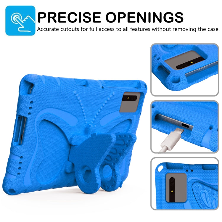 For Huawei MatePad SE 11 2024 Butterfly Bracket EVA Shockproof Tablet Case(Blue) - Huawei by PMC TechLife | Online Shopping South Africa | PMC TechLife | Buy Now Pay Later Mobicred