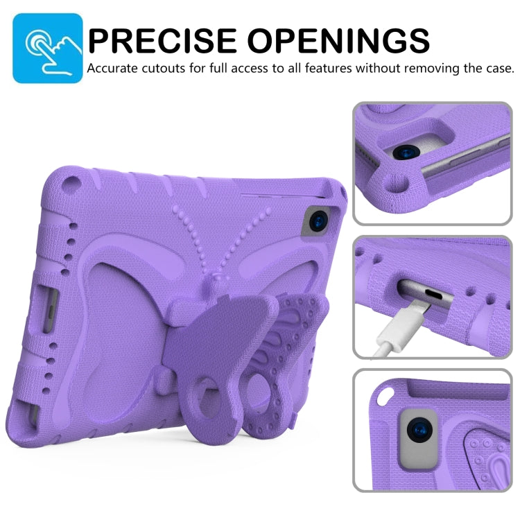 For Huawei MatePad 10.4 Butterfly Bracket EVA Shockproof Tablet Case(Light Purple) - Huawei by PMC TechLife | Online Shopping South Africa | PMC TechLife | Buy Now Pay Later Mobicred