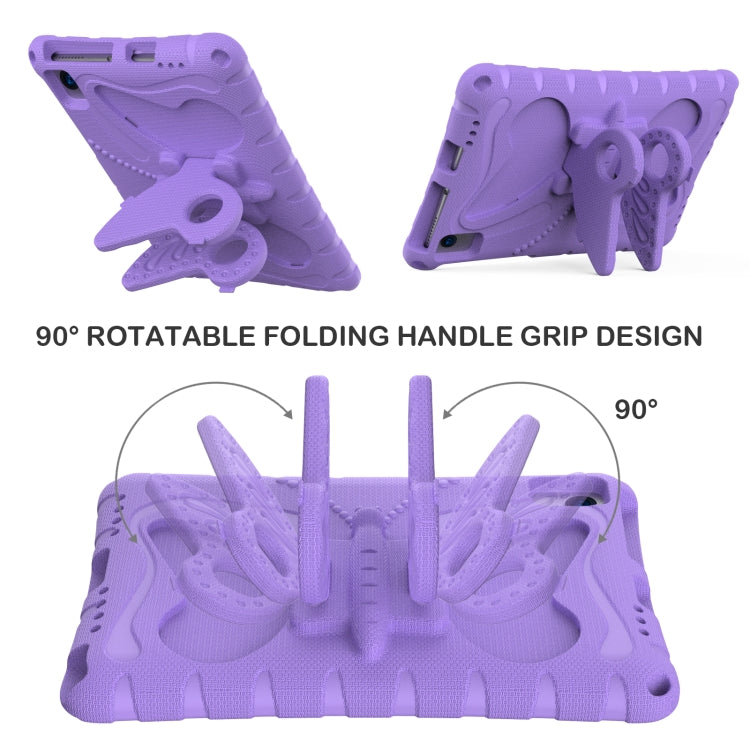 For Huawei MatePad 10.4 Butterfly Bracket EVA Shockproof Tablet Case(Light Purple) - Huawei by PMC TechLife | Online Shopping South Africa | PMC TechLife | Buy Now Pay Later Mobicred