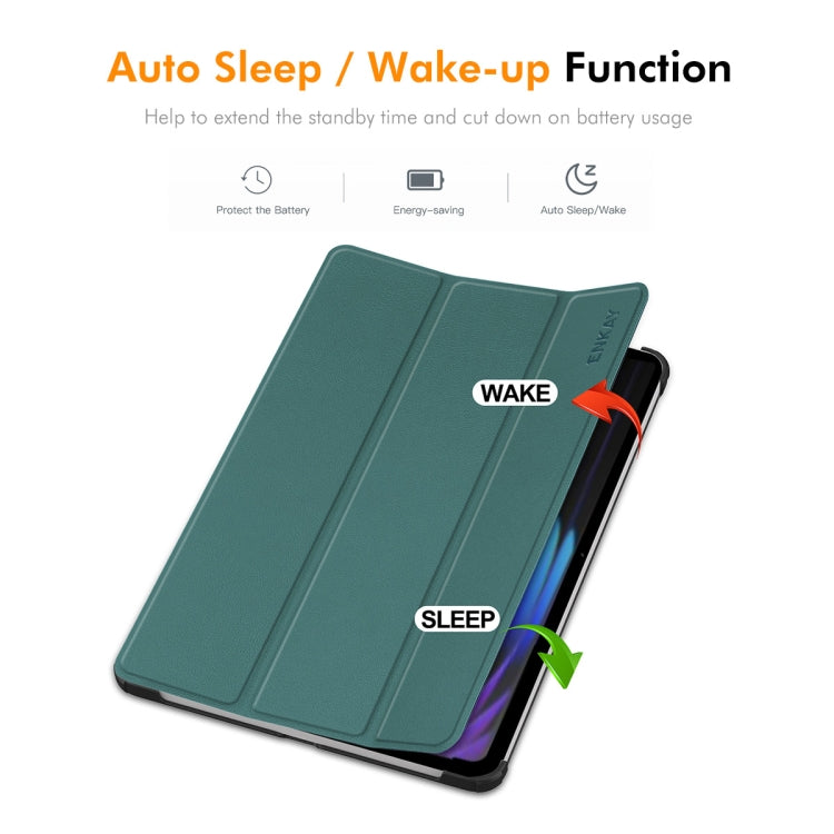 For Xiaomi Pad 7 / 7 Pro 11.2 ENKAY Tri-fold Custer Texture Leather Smart Tablet Case(Purple) - free shipping - PMc TechLife - Order now!