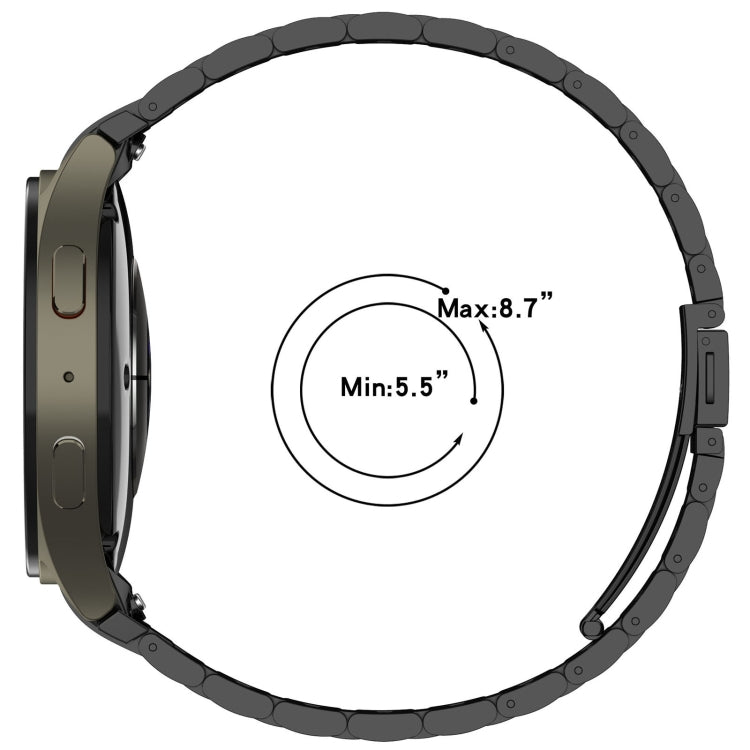 For Samsung Galaxy Watch FE 40mm Three Beads Button Quick Release Metal Watch Band(Silver) - free shipping - PMC TechLife - Order now!