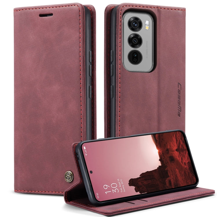 For OPPO Reno12 5G Global CaseMe 013 Multifunctional Horizontal Flip Leather Phone Case(Red) - Reno12 Cases by CaseMe | Online Shopping South Africa | PMC Jewellery | Buy Now Pay Later Mobicred