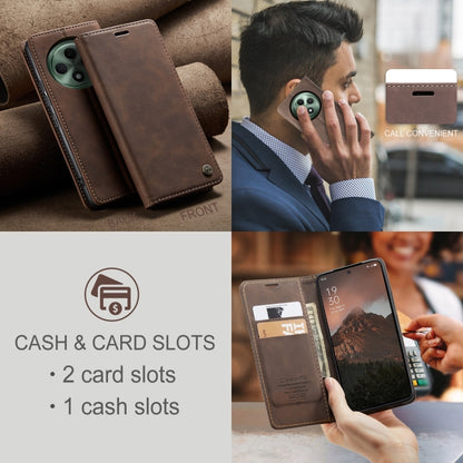 For OPPO Reno12 F /12 FS 5G CaseMe 013 Multifunctional Horizontal Flip Leather Phone Case(Coffee) - Reno12 F Cases by CaseMe | Online Shopping South Africa | PMC Jewellery | Buy Now Pay Later Mobicred