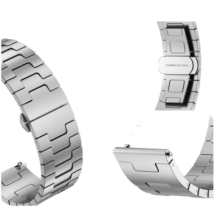 For Xiaomi Watch 2 Titanium Alloy 22mm Metal Watch Band(Silver) - Watch Bands by PMc TechLife | Online Shopping South Africa | PMc TechLife | Buy Now Pay Later Mobicred