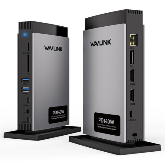 WAVLINK WL-UMD26 11 in 1 140W PD 3.1 USB-C 8K Displayport Charging Docking Station - USB HUB by WAVLINK | Online Shopping South Africa | PMC Jewellery | Buy Now Pay Later Mobicred