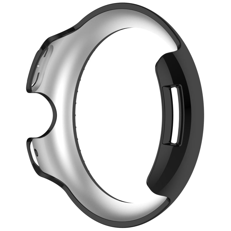 For Google Pixel Watch Diamond Electroplated PC Half Coverage Watch Protective Case(Black) - Watch Cases by PMC TechLife | Online Shopping South Africa | PMC TechLife | Buy Now Pay Later Mobicred