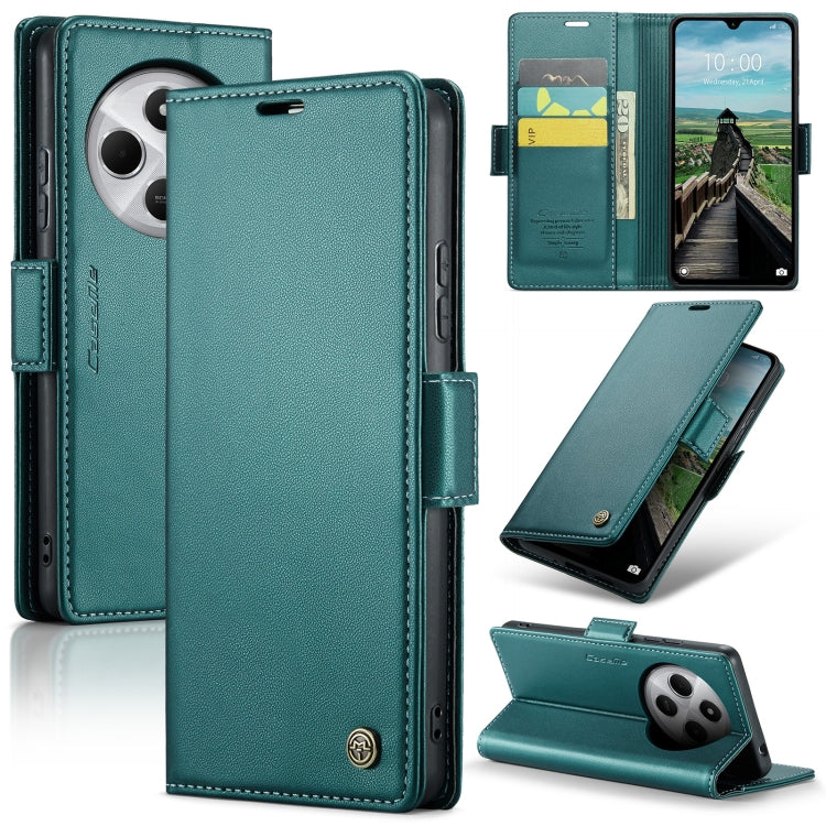 For Redmi 14C CaseMe 023 Butterfly Buckle Litchi Texture RFID Anti-theft Leather Phone Case(Green) - 14C Cases by CaseMe | Online Shopping South Africa | PMC Jewellery | Buy Now Pay Later Mobicred