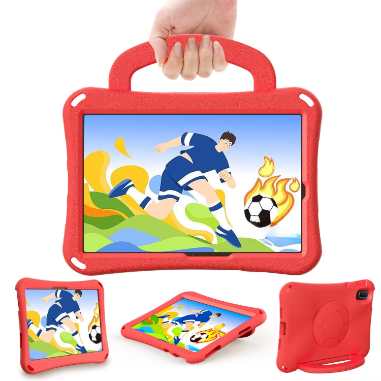 For Huawei MatePad SE 11 2024 Handle Football Shaped EVA Shockproof Tablet Case(Red) - Huawei by PMC TechLife | Online Shopping South Africa | PMC TechLife | Buy Now Pay Later Mobicred