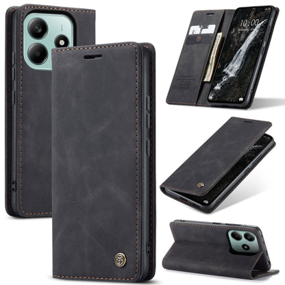 For Redmi Note 14 5G CaseMe 013 Multifunctional Horizontal Flip Leather Phone Case(Black) - Note 14 Cases by CaseMe | Online Shopping South Africa | PMC Jewellery | Buy Now Pay Later Mobicred