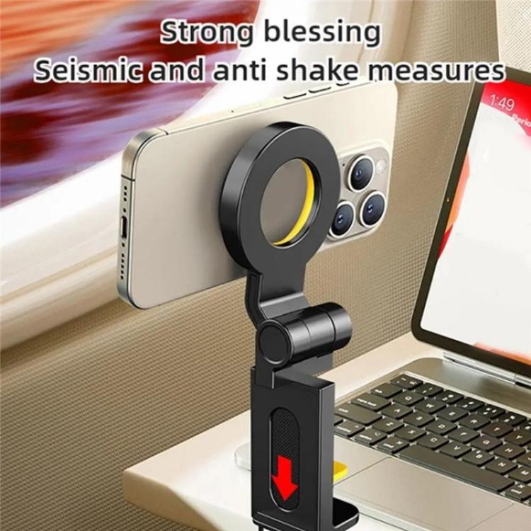 CH21 Portable Folding Travel Phone Holder Airplane Train Desktop Magnetic Phone Holder - Universal Car Holders by PMC TechLife | Online Shopping South Africa | PMC TechLife | Buy Now Pay Later Mobicred