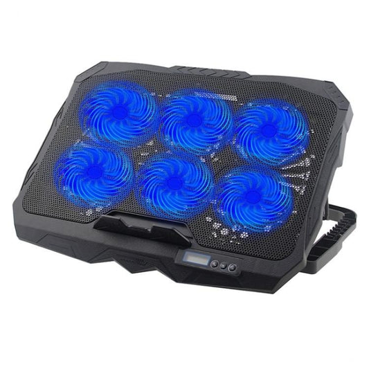 A6 Height Adjustable 6 Fans Cooler Ergonomic Laptop Stand Cooling Pad - Cooling Pads by PMC Jewellery | Online Shopping South Africa | PMC Jewellery | Buy Now Pay Later Mobicred