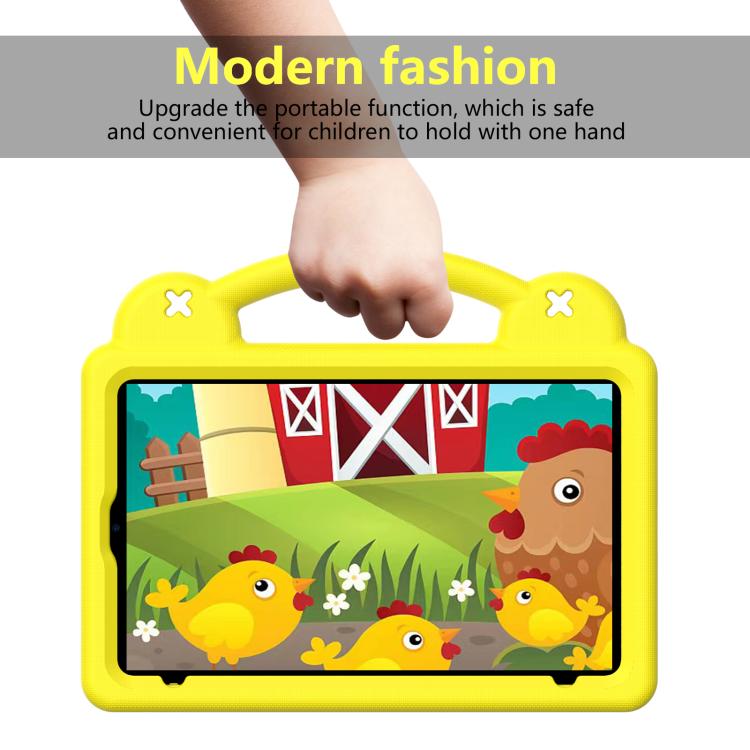 For Alldocube iPlay 50 Mini Pro 2023 8.4 Handle Kickstand Children EVA Shockproof Tablet Case(Yellow) - CUBE by PMC TechLife | Online Shopping South Africa | PMC TechLife | Buy Now Pay Later Mobicred