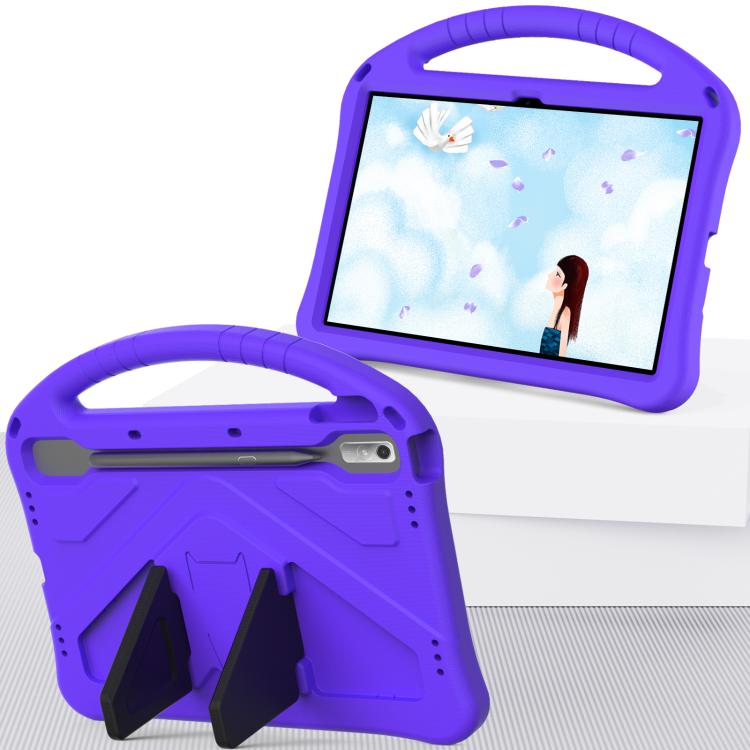 For NEC Lavie Tab T11 T1195  EVA Shockproof Tablet Case with Holder(Purple) - Others by PMC TechLife | Online Shopping South Africa | PMC TechLife | Buy Now Pay Later Mobicred
